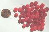 50 8mm Matte Marble Red Disks with Swirl